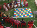 SNAKES AND LADDERS GAME PLAYED BY RESIDENTS AND EMPLOYEES at SMILES 