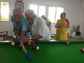 RESIDENTS ENJOYING SNOOKER AT SMILES