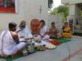 Rudrabhishekam by Rishi Devavrath of Vaidic Dharma Sansthan of The Art of Living. 