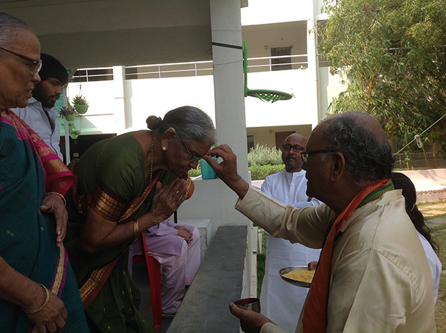 Makara Sankraman Soura Homam by Pandit Suresh Chandra on the eve of Makara Sankranti at SMILES