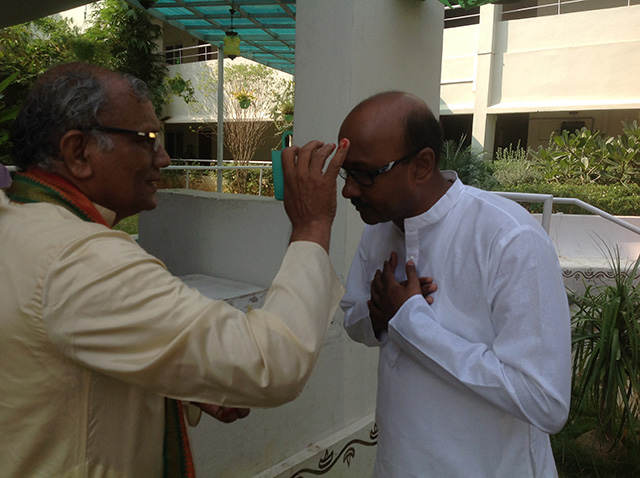 Makara Sankraman Soura Homam by Pandit Suresh Chandra on the eve of Makara Sankranti at SMILES