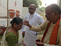 Makara Sankraman Soura Homam by Pandit Suresh Chandra on the eve of Makara Sankranti at SMILES