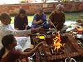 Makara Sankraman Soura Homam by Pandit Suresh Chandra on the eve of Makara Sankranti at SMILES